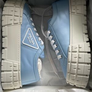 Prada Nylon Gabardine Platform Sneakers